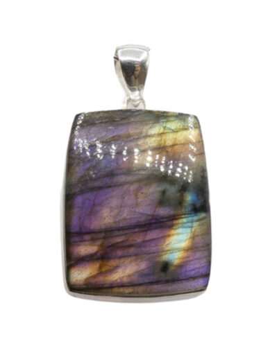 Pendente in Labradorite Viola rettangolare     VLP01