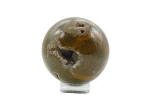 Sfera Geodata di Diaspro Oceano arancione