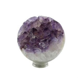 Sfera Geodata di Ametista di 9 cm di diametro
