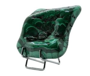 Pezzo di Malachite quadrato
