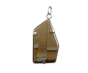 Pendente in Pietra Paesina rettangolare    PPAP01