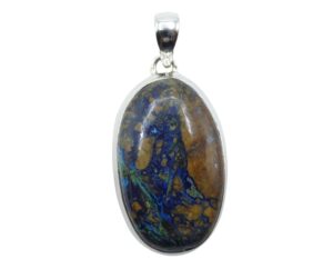 Pendente in Azzurite Malachite ovale   AZZMP01