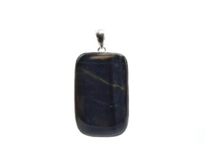 Pendente in Occhio di Tigre Blu rettangolare piccolo   TEB03