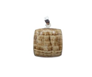 Pendente in Aragonite quadrato     ARAP/01