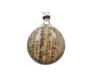 Pendente in Aragonite rotondo     ARAP05