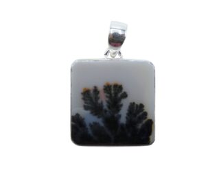 Pendente in Agata Dendritica quadrato      ADEP03