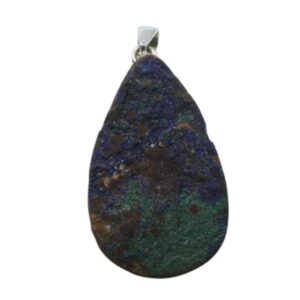 Pendente in Drusa di Azzurrite a goccia   AZZDP01