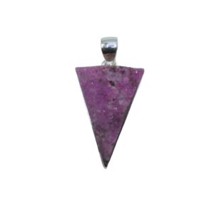 Pendente in drusa di Cobalto Calcite triangolare   CDP07