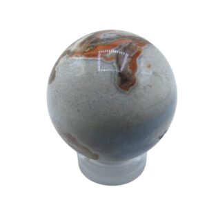 Sfera Geodata in Agata Laguna Lace 5 cm