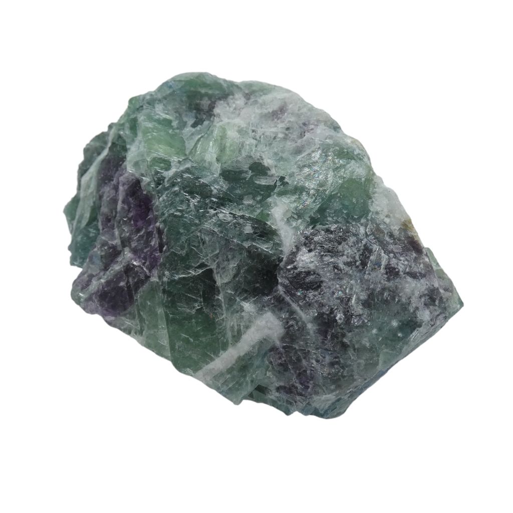 Ciondolo In Pietra Naturale Fluorite Verde – Collana Con Cordino Intrecciato – Regalo
