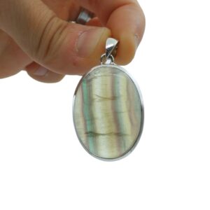 Pendente di Fluorite ovale    FLPE/09