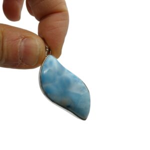 Pendente in Larimar irregolare    LARP22