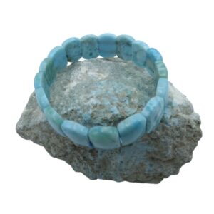 Bracciale in Larimar Quadrato