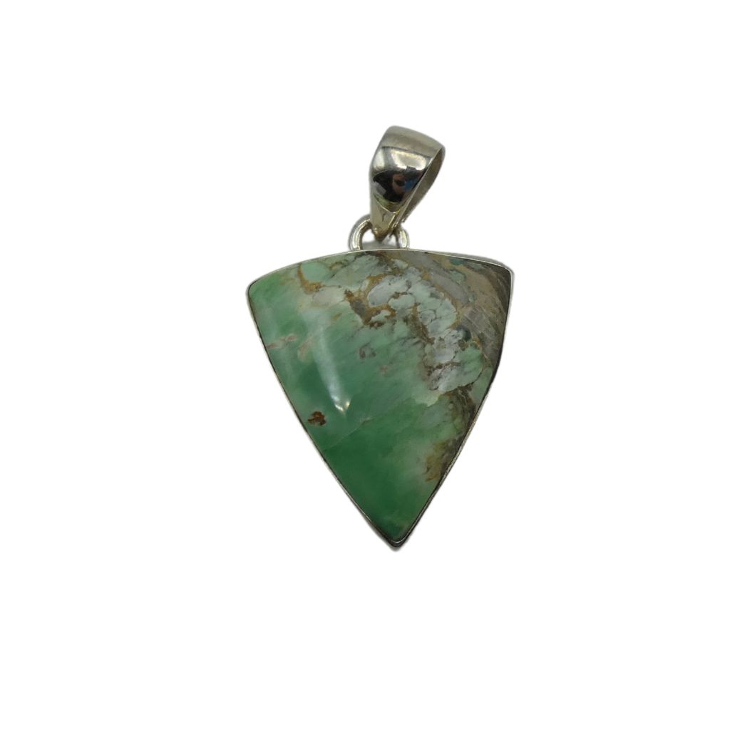 Pendente in Variscite triangolare VARP03 2 Pendente in Variscite triangolare VARP03 - immagine 2