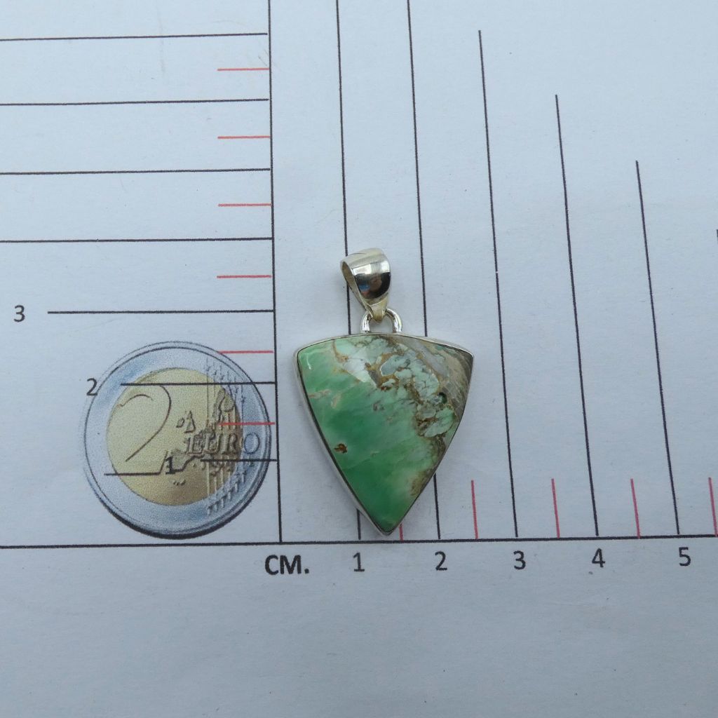Pendente in Variscite triangolare VARP03 3 Pendente in Variscite triangolare VARP03 - immagine 3