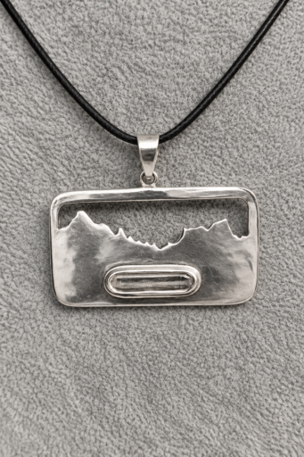 Pendente catena Alpina con Quarzo del Monte Bianco