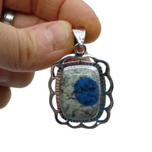 Pendente in Azzurrite K2 quadrato    K2P21