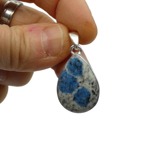 Pendente in Azzurrite K2 a goccia    K2P26