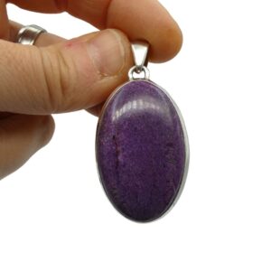 Pendente in Purpurite ovale    PURP01