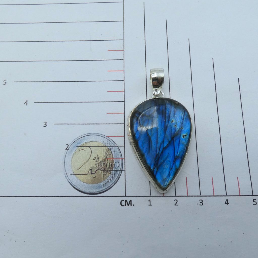 Pendente in Labradorite a goccia BLP/30 3 Pendente in Labradorite a goccia BLP/30 - immagine 3