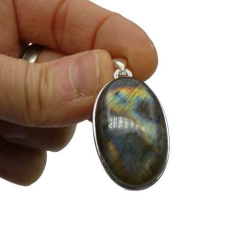 Pendente in Labradorite ovale