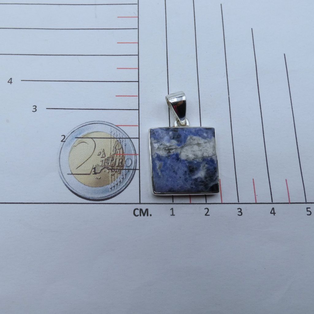 Pendente in Sodalite quadrato SODP06 3 Pendente in Sodalite quadrato SODP06 - immagine 3