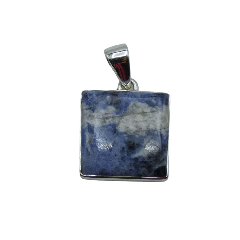 Pendente in Sodalite quadrato SODP06 2 Pendente in Sodalite quadrato SODP06 - immagine 2