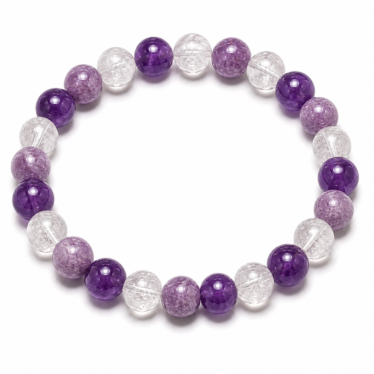Braccialetto 7 chakra corona 1 Braccialetto 7 chakra corona