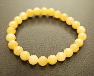 Braccialetto in calcite miele