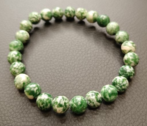 Braccialetto in Diaspro Bianco Verde