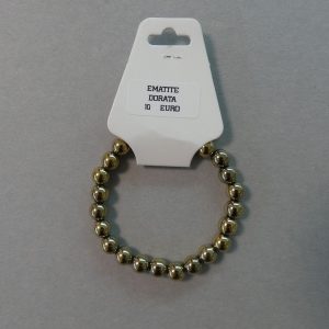 Braccialetto in Ematite Dorata
