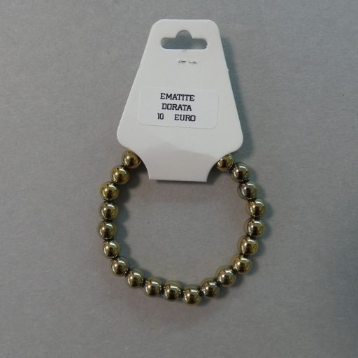 Braccialetto in Ematite Dorata