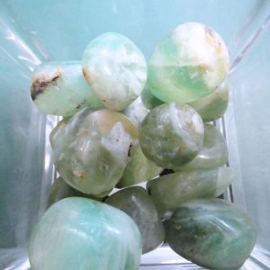 Burattate di Fluorite Verde