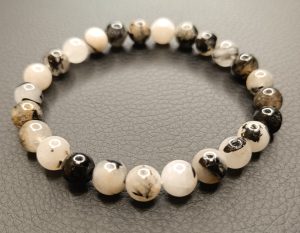 Braccialetto in rutile nero