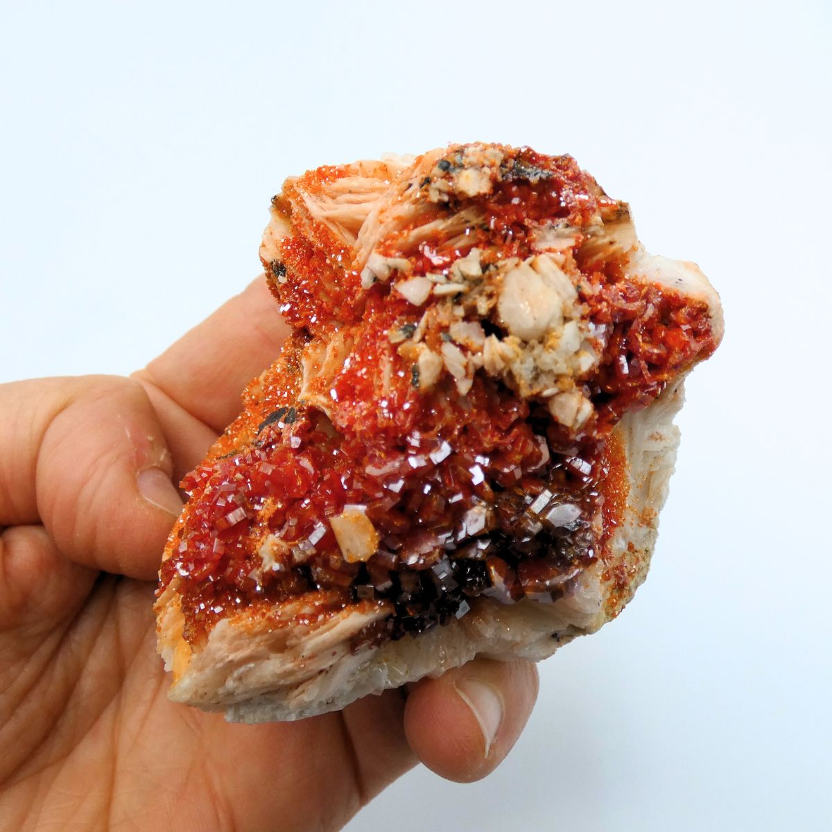 Pezzi grezzi di Vanadinite Baritine 1 Pezzi grezzi di Vanadinite Baritine