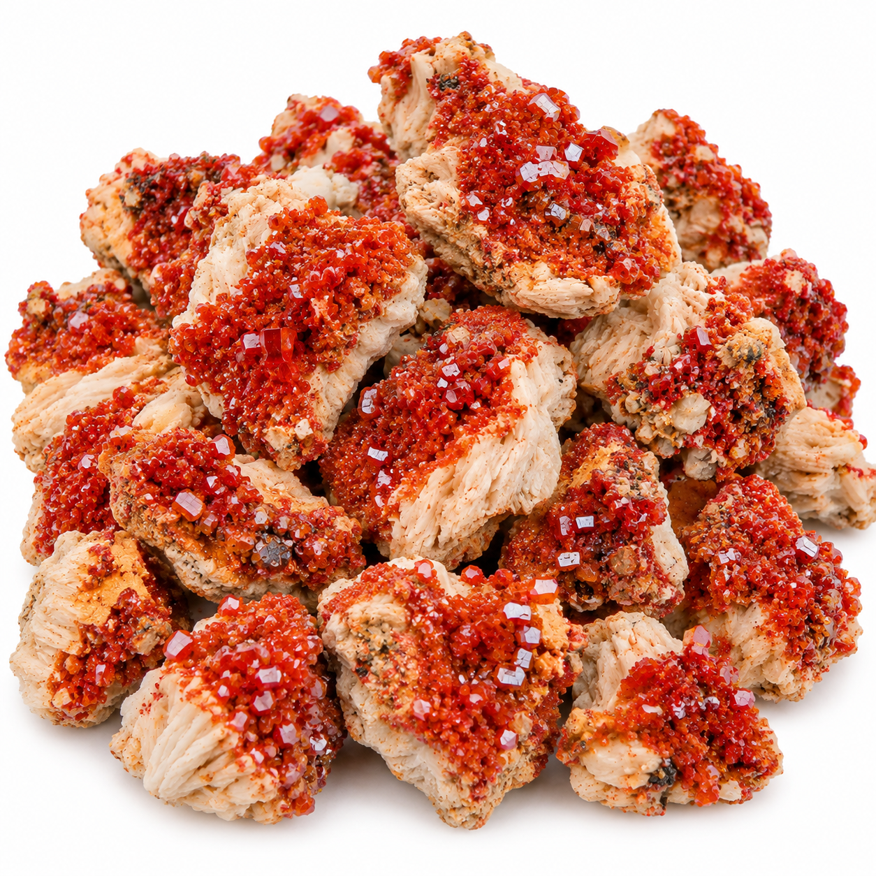 Vanadinite Baritine Grezza Naturale 1 Vanadinite Baritine Grezza Naturale