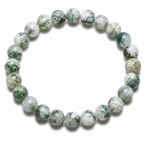Braccialetto in Diaspro Bianco Verde