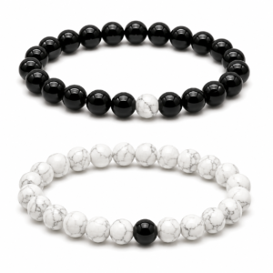Braccialetto Coppia Onice Howlite