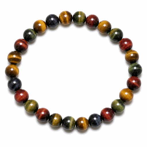 Braccialetto in Occhio di Tigre Multicolore