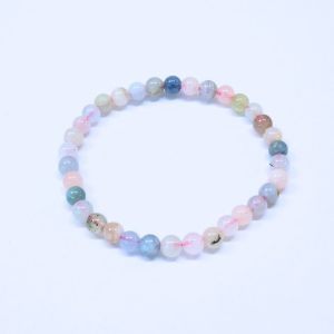 Braccialetto bambino in Acquamarina e Morganite