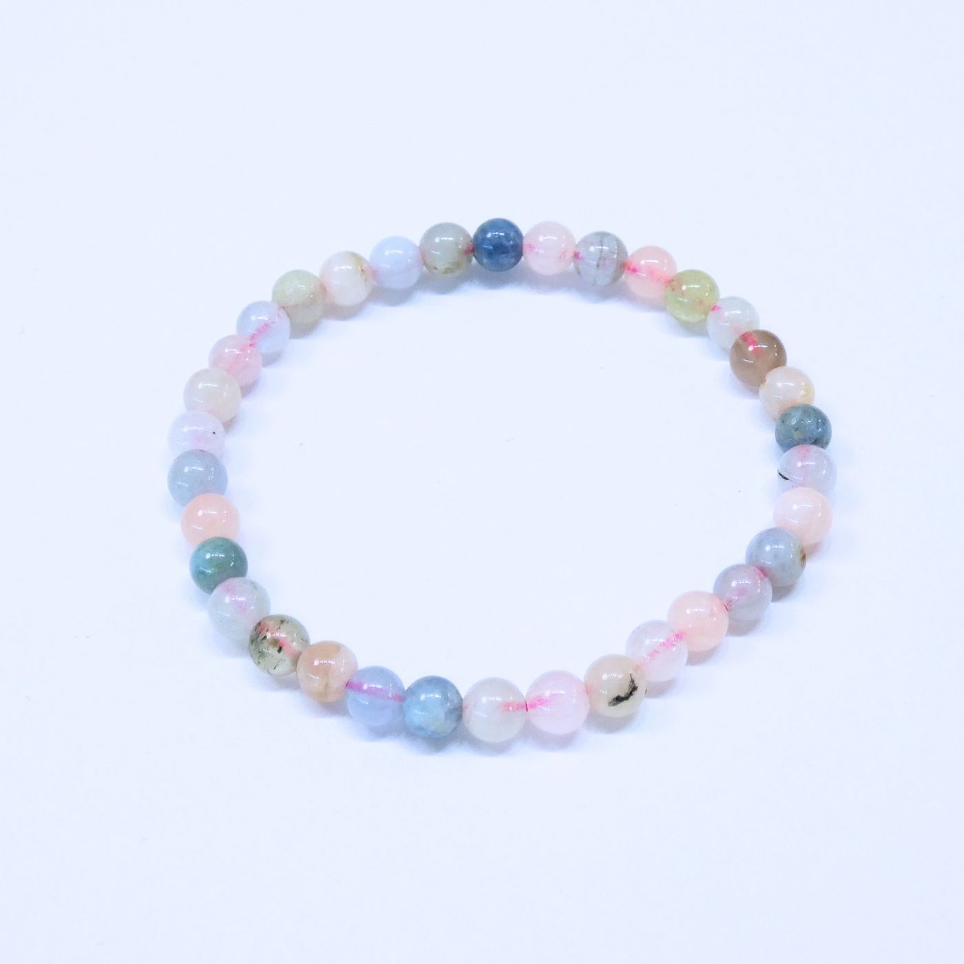 Braccialetto bambino in Acquamarina e Morganite 1 Braccialetto bambino in Acquamarina e Morganite