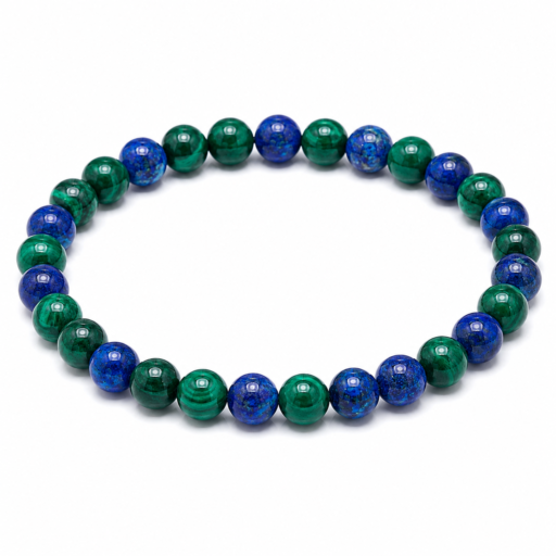 Braccialetto bambino in Malachite e Azzurrite