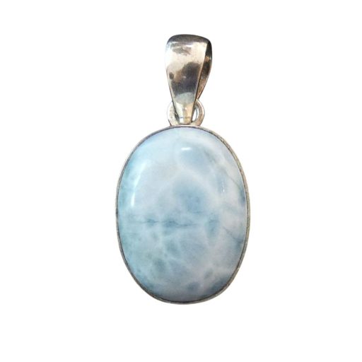 Pendente in larimar a forma ovale    LARP21