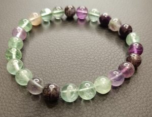 Braccialetto in fluorite multicolore