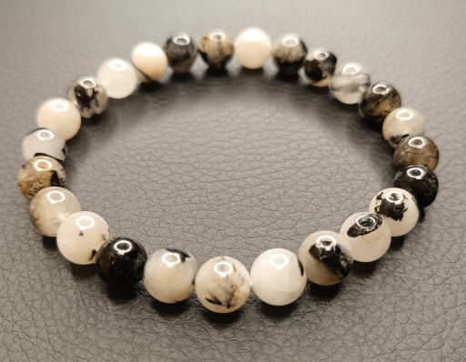 Braccialetto in rutile nero