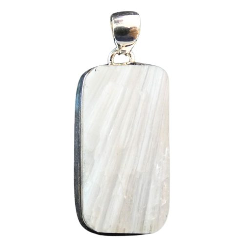 Pendente in scolecite a forma rettangolare    SCOL02