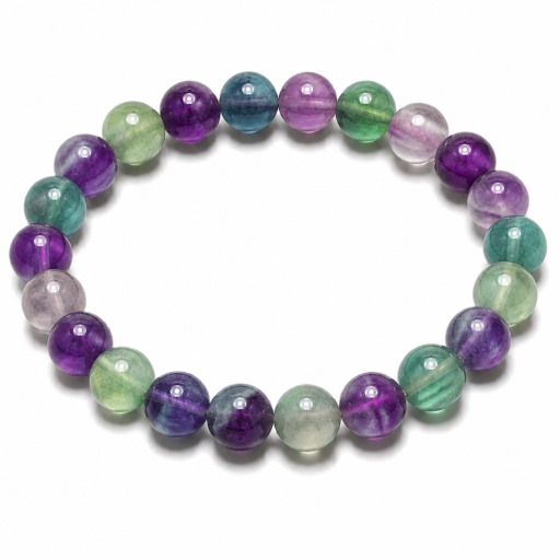 Braccialetto in fluorite multicolore