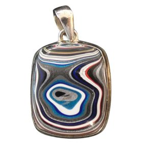 pendente in fordite a forma rettangolare