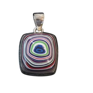 Pendente in fordite a forma rettangolare