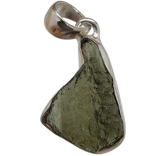 Pendente in moldavite a forma irregolare     MOLP02